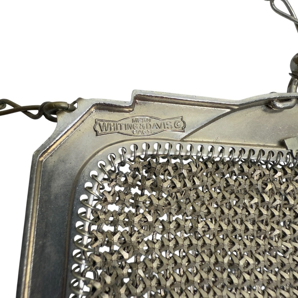Whiting and Davis Antique 20’s Enamel Mesh Mini Bag - Picture 3 of 4